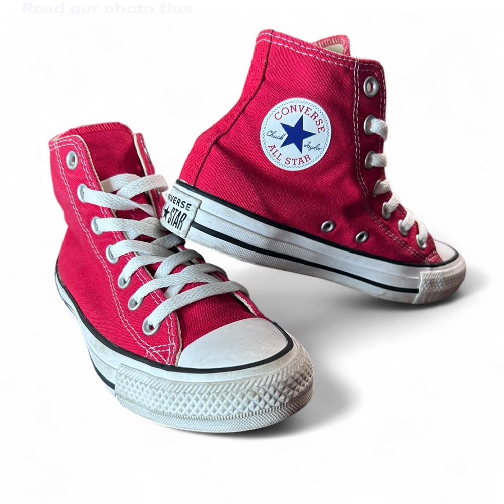 CONVERSE Unixes All Star' Bold Red High-Tops Men’s 3.5 Wo’s 5.5 Like New